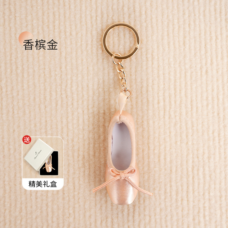 Zapatos de ballet colgante arte llavero zapatos de punta hechos a mano llavero lindo regalo creativo