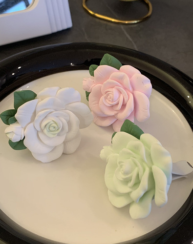 Air outlet gypsum aromatherapy car perfume ornaments car air conditioner diffuser stone fragrance car aromatherapy decorations