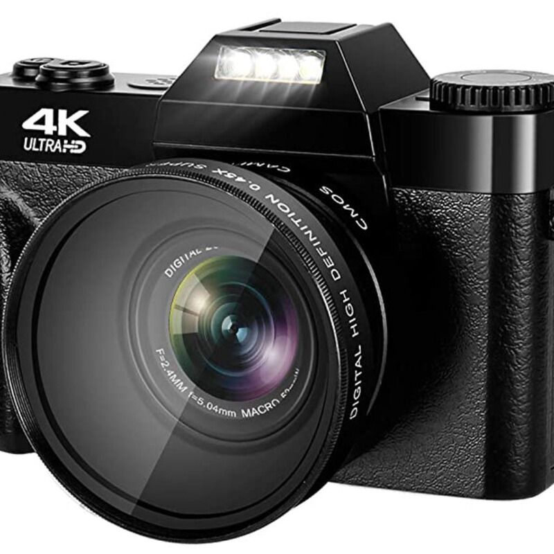Cross-border e-commerce products 4K digital camera ultra high definition 48MP 3.0 flip screen with wide angle 4K micro single LED
