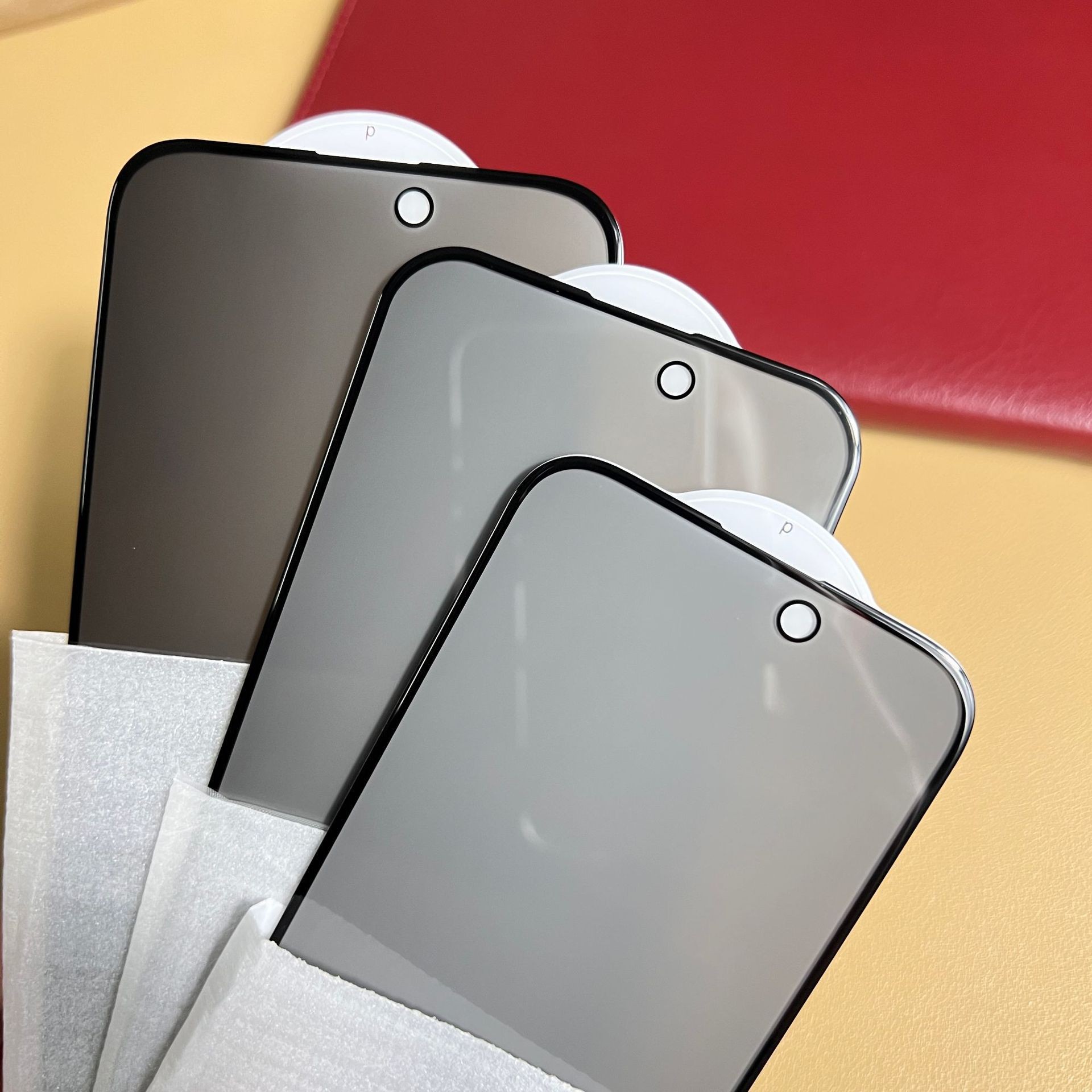 Adecuado para iPhone15Pro tallado en frío HD cubierta de pantalla completa arco grande iPhone15Promax3D película templada