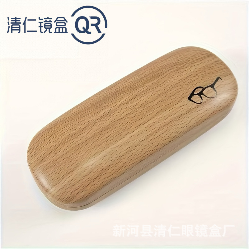 Nueva caja de gafas de madera Caja de almacenamiento de moda Caja portátil de almacenamiento de gafas anti-compresión image 4
