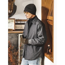 美式复古90%白鸭绒轻薄男士羽绒服冬季新款御寒保暖衬衫羽绒外套