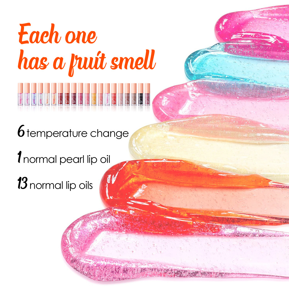 Julystar Fruit-Flavored Mirror Lip Gloss Moisturizing and Hydrating Ten-Color Set Water Gloss Lip Gloss Lipstick Wholesale undefined