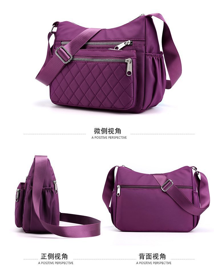 New casual single-shoulder crossbody bag, Oxford fabric bag, simple and fashionable European and American women's bag, cross-border one-piece delivery worldwide undefined