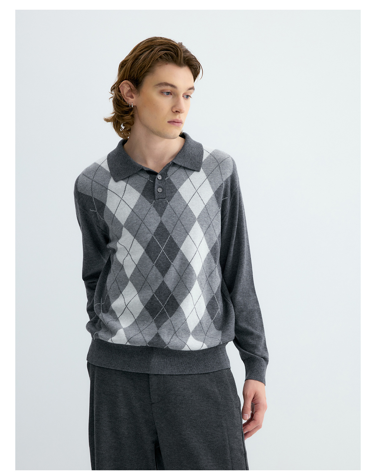UNF Ralph Plaid 300g Polo Sweater