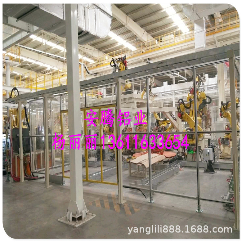 上海工业铝型材    安全围栏  机器人安全防护栏