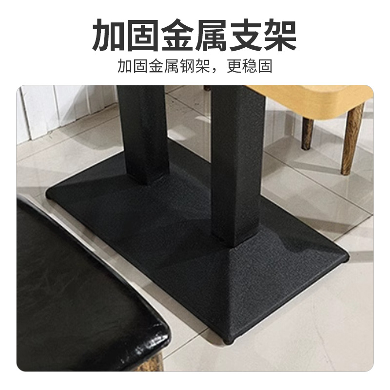 Simple Snack Bar Table and Chair Set, Snack Noodle Shop, Restaurant, Barbecue, Milk Tea, Dessert Restaurant, Cafe Tables and Chairs