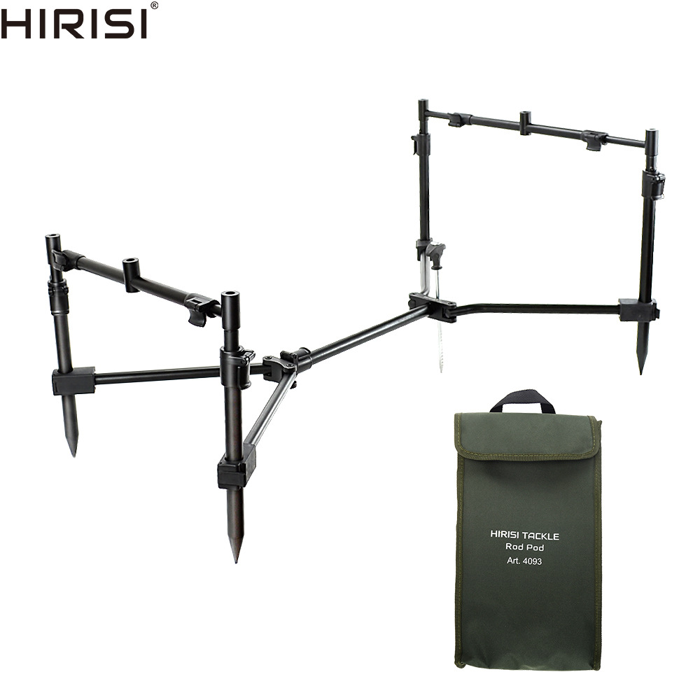 Cross-Border Hot Selling HIRSI European Style Carp Fishing Sea Rod Quick Folding Telescopic Three-Head Bracket Set_voghion.com
