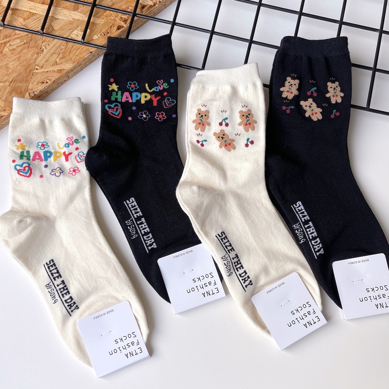 Socks ladies Korea ETNA2021 autumn and w...