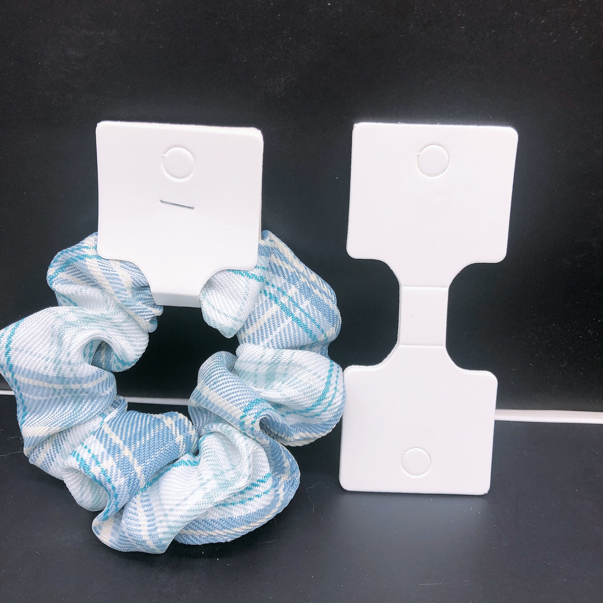 发圈卡纸饰品店卡通皮筋头绳对折挂卡吊牌手工发饰卡纸包装纸批发