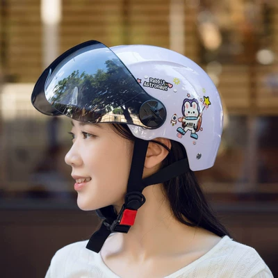 Universal Women's Cute Electric Vehicle: Motosiklet kaskı (dəbilqə)