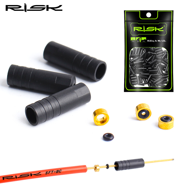 RISK mountain road bike plastic wire pipe cap variable speed brake sleeve cap 4/5mm wire take outer tube dust cap