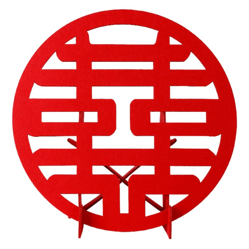 Маленькая Красная книга для верховой езды, креативные трехмерные украшения для свадебных персонажей, специальные свадебные украшения с двойной палочкой, свадебное украшение для гостиной