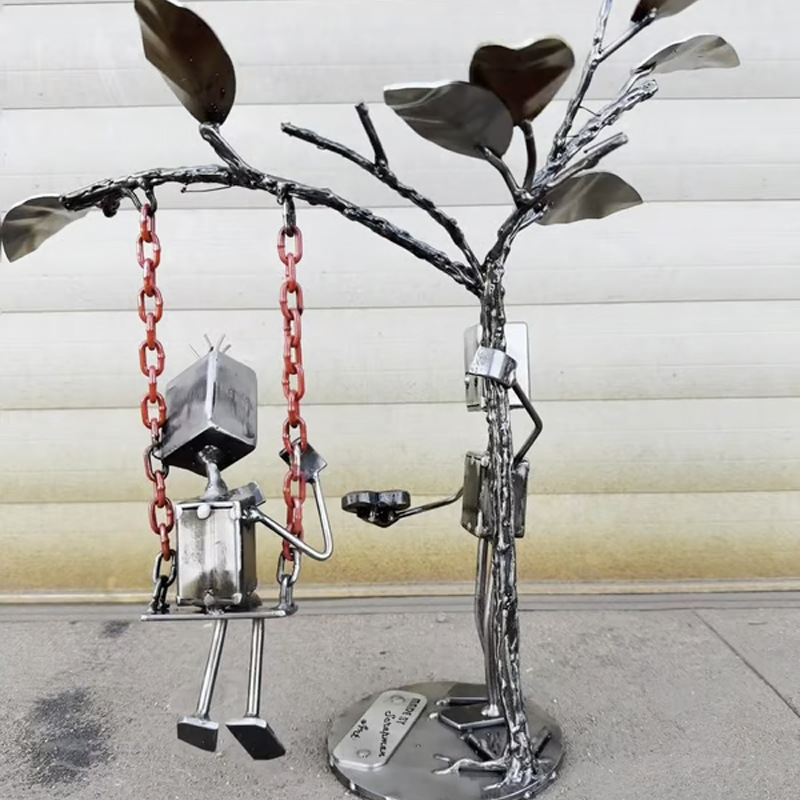 跨境新品 Robot Love Confession Ornament 机器人爱情告白挂饰|undefined