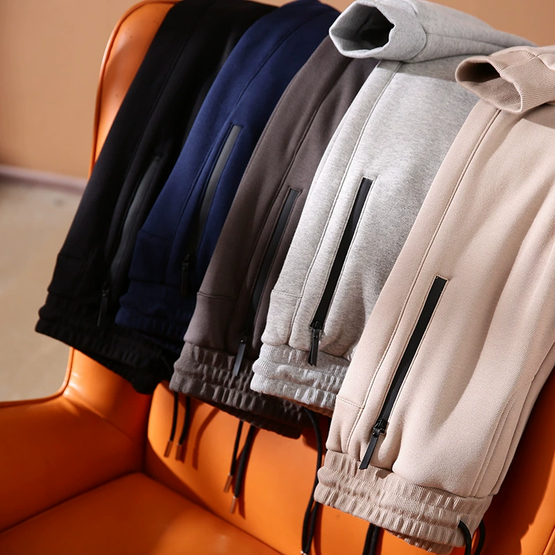 Хорошее качество! Композитное утолщение на флисовой подкладке! Держите в тепле и не вздутии! Осенне-зимние мужские иностранные товары с хвостом, одинарные повседневные спортивные штаны