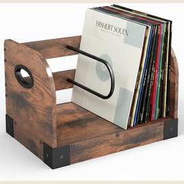 木质磁带储存架唱片展示架黑胶唱片收纳盒CD光盘置物架