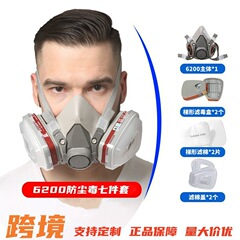 ラベル6200半面マスク 農薬・塗料・化学物質・ホルムアルデヒド・装飾専用 越境防塵・防毒マスク