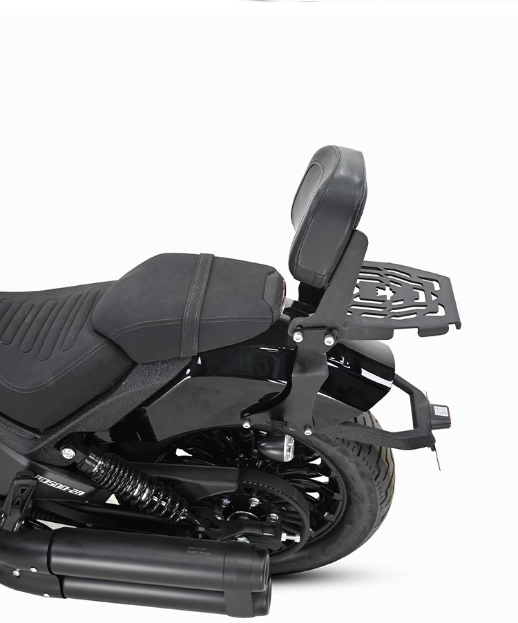 Muscle car Wolf applicable to Benda black flag 500 backrest tail shelf rear tail frame tail wing multifunctional folding backrest modification