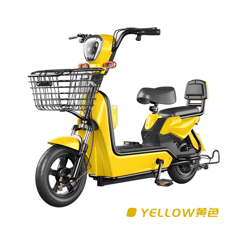 La nueva bicicleta eléctrica estándar nacional de Yadi, coche de batería de litio, dos ruedas para hombres y mujeres, transporte transfronterizo en la ciudad para adultos