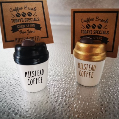 Creative Simple Mini Mini Coffee Cup держатель визитной карточки деревянные визитные карточки держатель из липкой ноты Clip Coar милые украшения ручной работы
