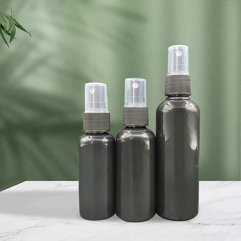 现货50ml小喷壶酒精分装瓶细雾喷雾瓶子100ml塑料避光喷瓶饮料