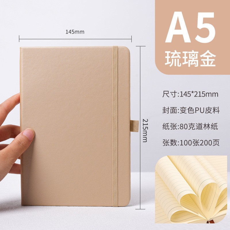 A5 스트랩북 - 글레이즈드 골드