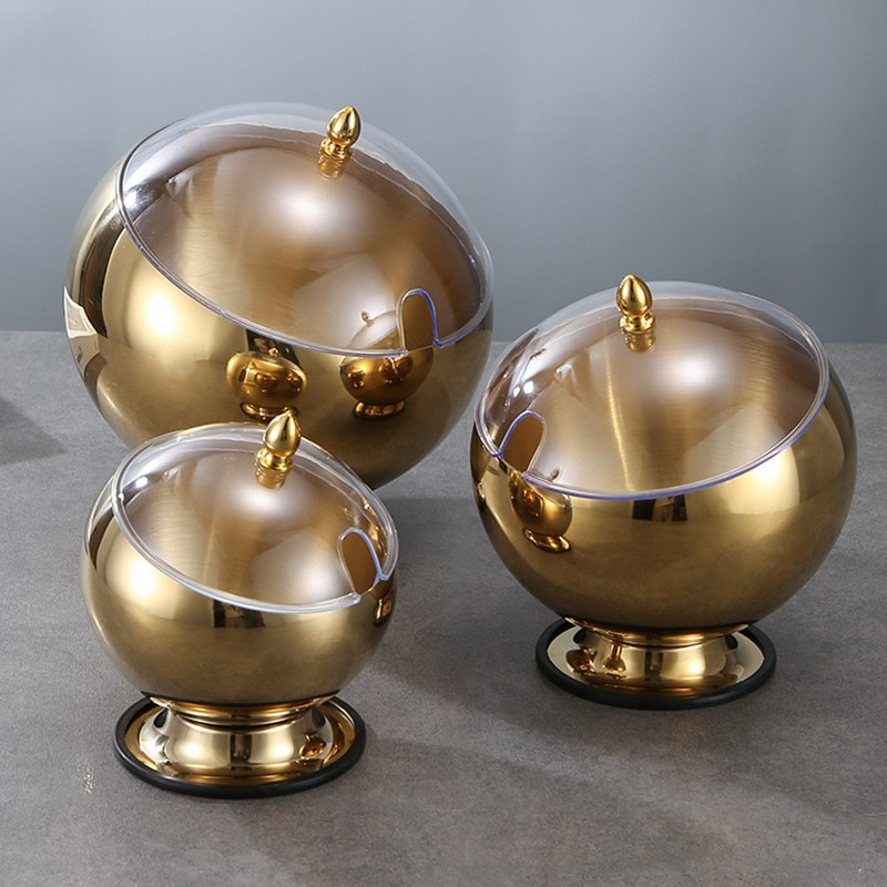 Tazón de acero inoxidable inclinado con cubierta de salsa de salsa de salsa de salsa de sopa de lino Tazón de condimento Tazón de condimento