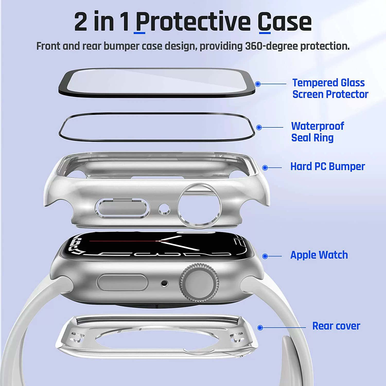 Водонепроницаемый защитный чехол для Apple Watch