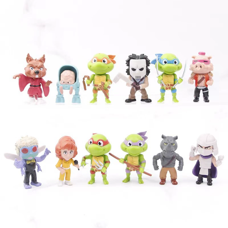 Набор фигурок Teenage Mutant Ninja Turtles 12 Q-версий — 12 шт., сюрприз-пакет, 5–7 см
