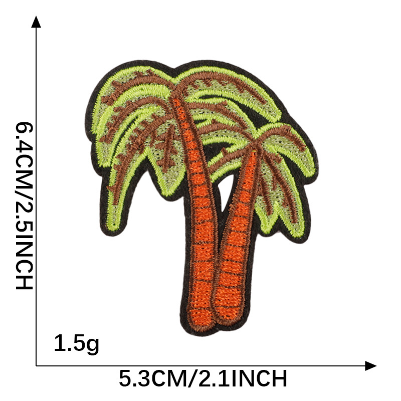 Pichuan bordado de computadora bordado pegatinas árbol mariposa ropa accesorios parche DIY accesorios pegatinas de tela pegatinas de adhesión