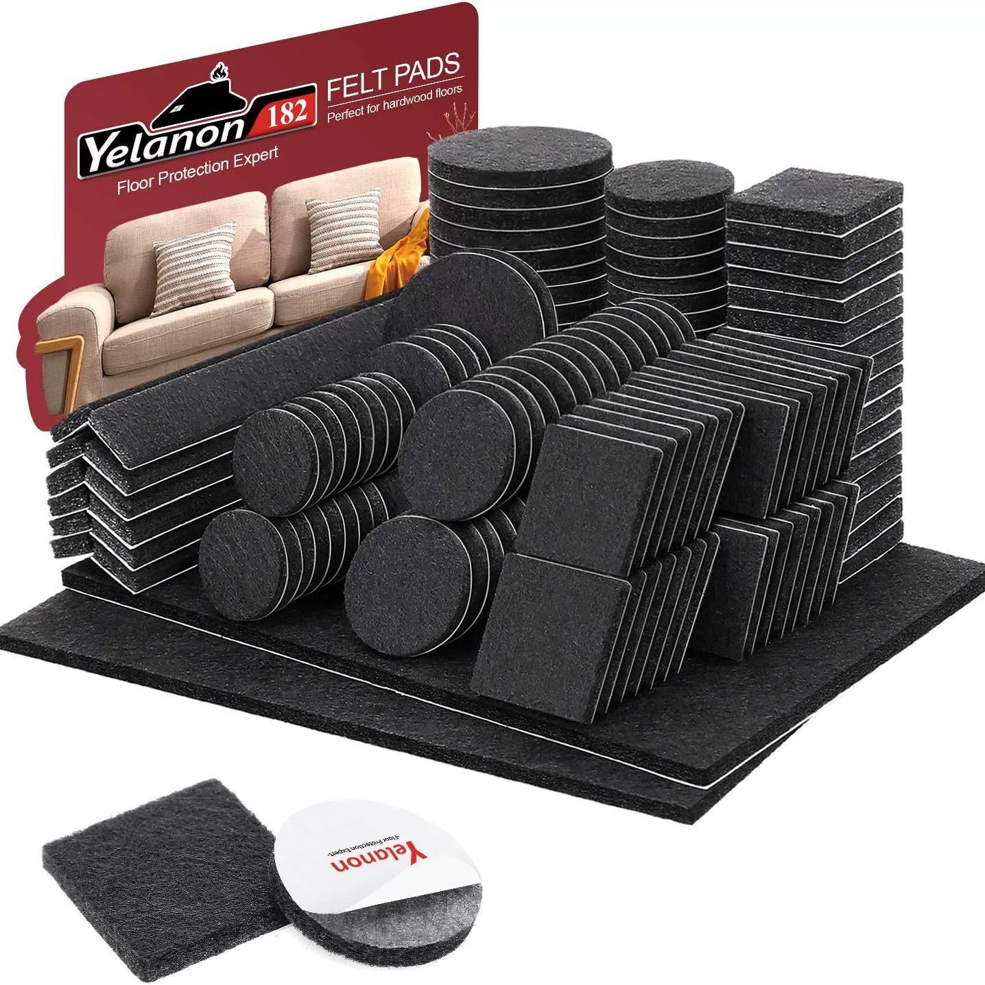 Muebles de comercio exterior, mesas y sillas, almohadillas de felt, almohadillas de protección antideslizante silenciosas, almohadillas de felt autoadhesivas