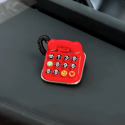 Phone Number Plate for Moving Car — Nömrəli dayanma kartı - minimalist-style-red-phone-number-plate