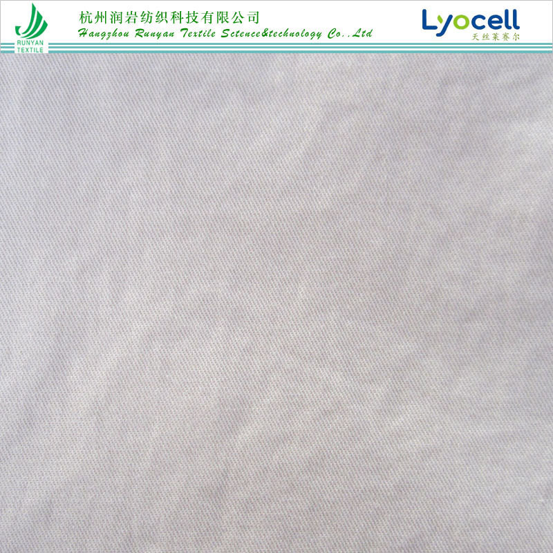 21*16+70D天丝棉弹力斜纹面料275gsm莱赛尔棉弹力斜纹面料