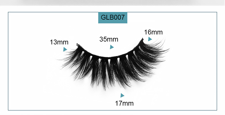 5 Pairs Of Mink Fur Thick And Thick Three-dimensional False Eyelashes display picture 5