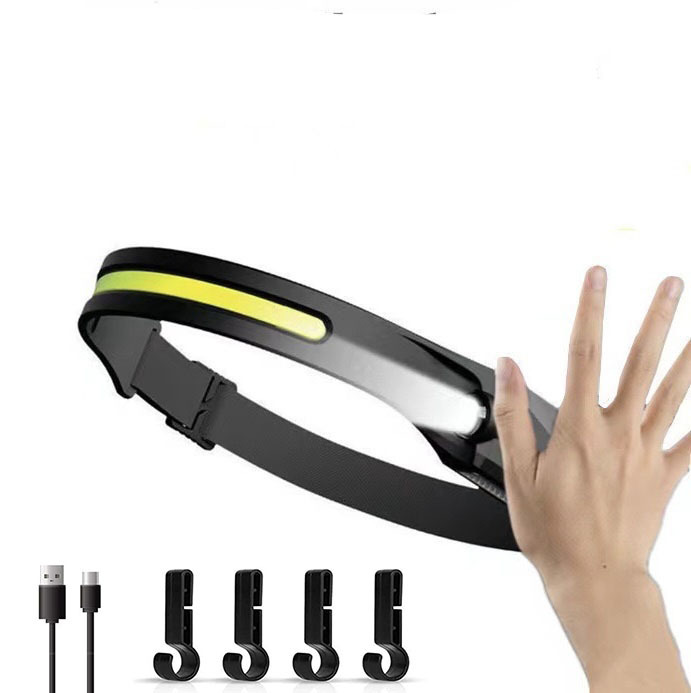Luz lateral de silicona clásica (XPE + COB luz blanca completa + 4 hebillas de tapa)