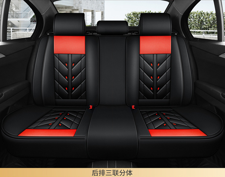 Car Seat Cushion Seat Cover Fully Surrounded Full Leather Four-Season Universal New Wear-Resistant Leather Seat Cover Seat Cushion Seat Cover Wholesale