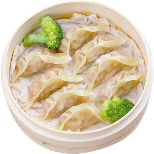 Steamed dumplings, pan-fried dumplings, pot sticker dumplings, 4 pounds, about 96 pieces, corn and shiitake mushrooms, steamed and fried dumplings, wholesale of semi-finished products for commercial breakfast