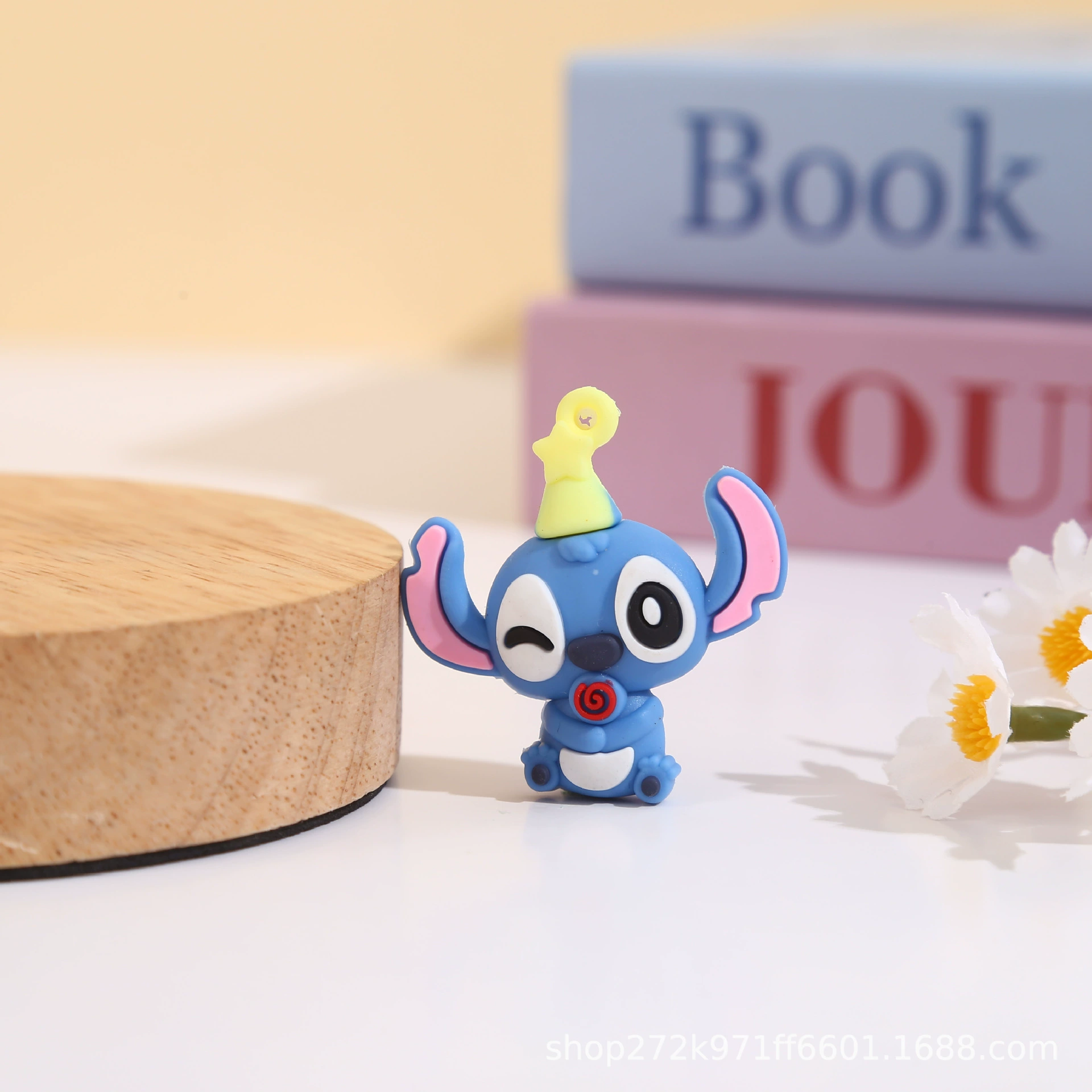 Брелок-подвеска Stitch, мягкий PVC, слепой бокс, отверстие для кольца