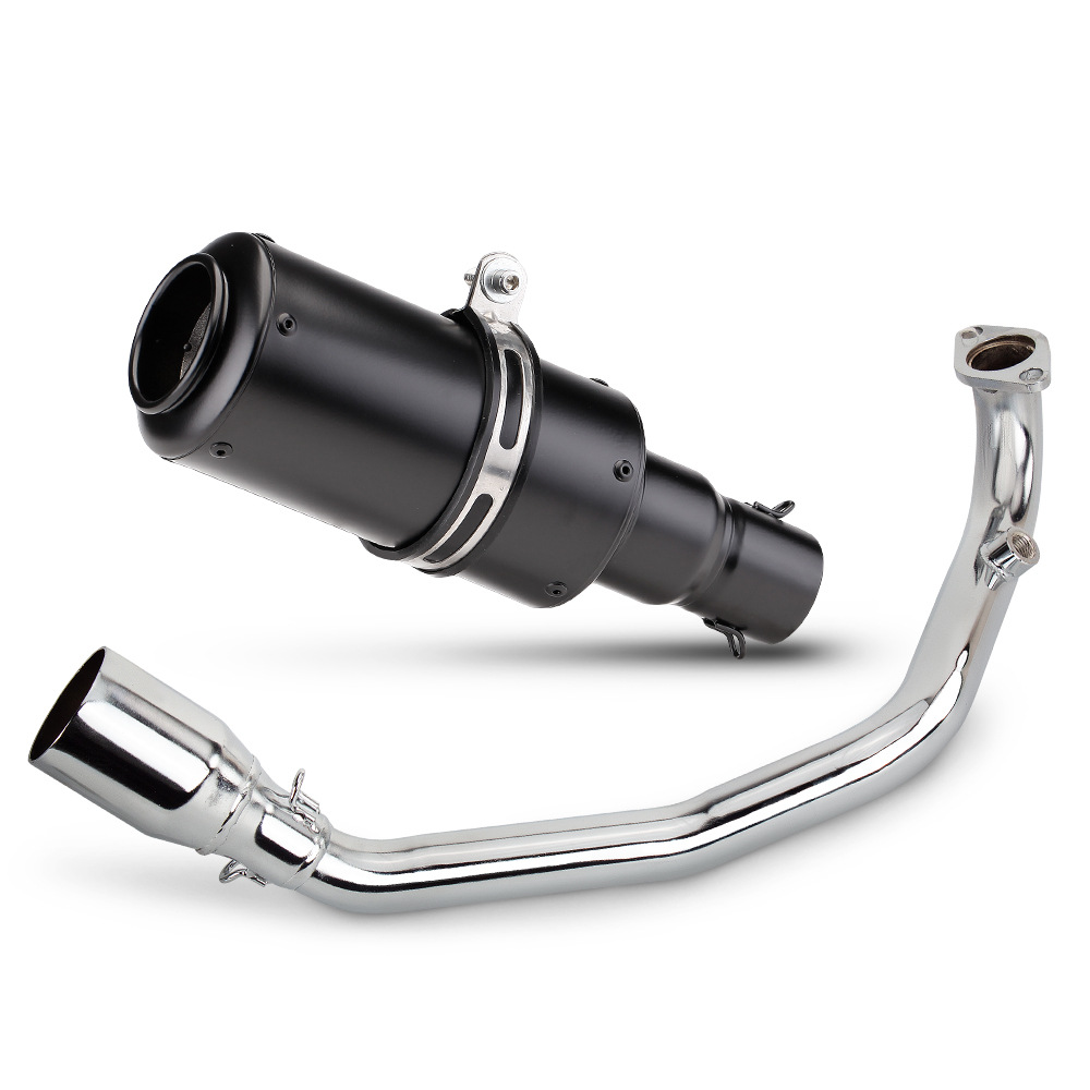 Suitable for Motorcycle Exhaust Modification Gy6 Stainless Steel Front Section Sc Large Displacement Grenade Gun Barrel Tail Section 51mm