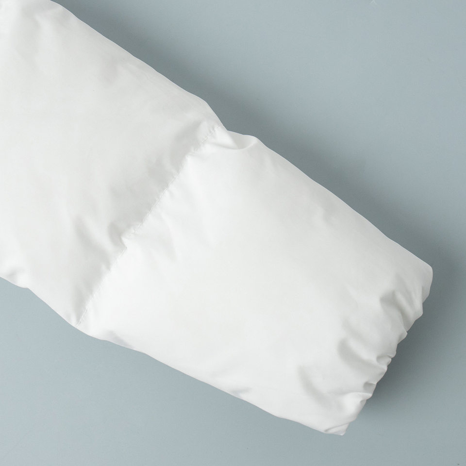 Áo khoác bông nữ dáng rộng ngắn có mũ trùm đầu, tay dài, phong cách casual — màu xám đậm, đen chi tiết 13