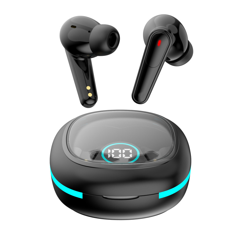 PLUS 50新型無線bluetoothイヤホン騒音低減半入耳知能デジタル表示長航続運動イヤホン|undefined