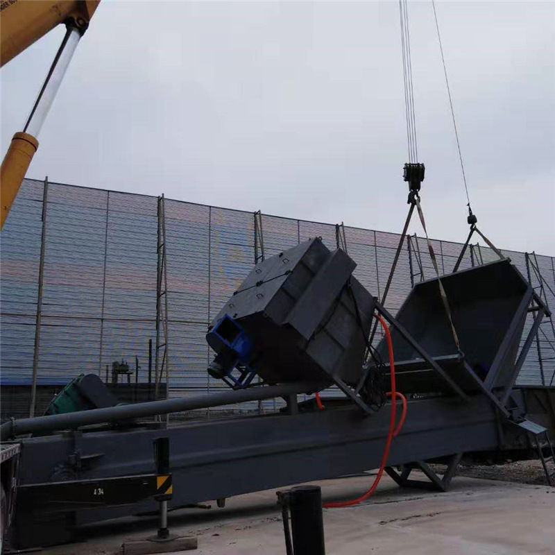 粉煤灰拆箱卸车机 自贡铁路集装箱中转卸灰机 商混站散灰拆箱机