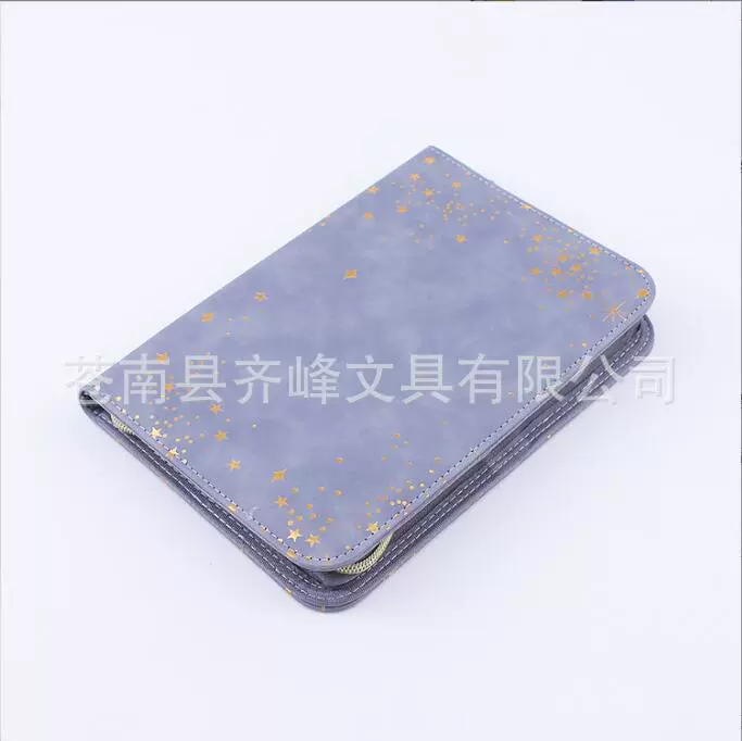 Индивидуальный дизайн логотипа с горячим тиснением, сиреневая кожаная сумка на молнии, изысканная папка на молнии из искусственной кожи, информационная сумка A5