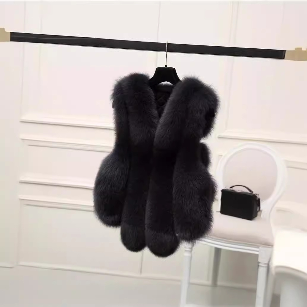 Frauen Kleidung neue mode fuchs pelz weste frauen winter freizeit_voghion.com