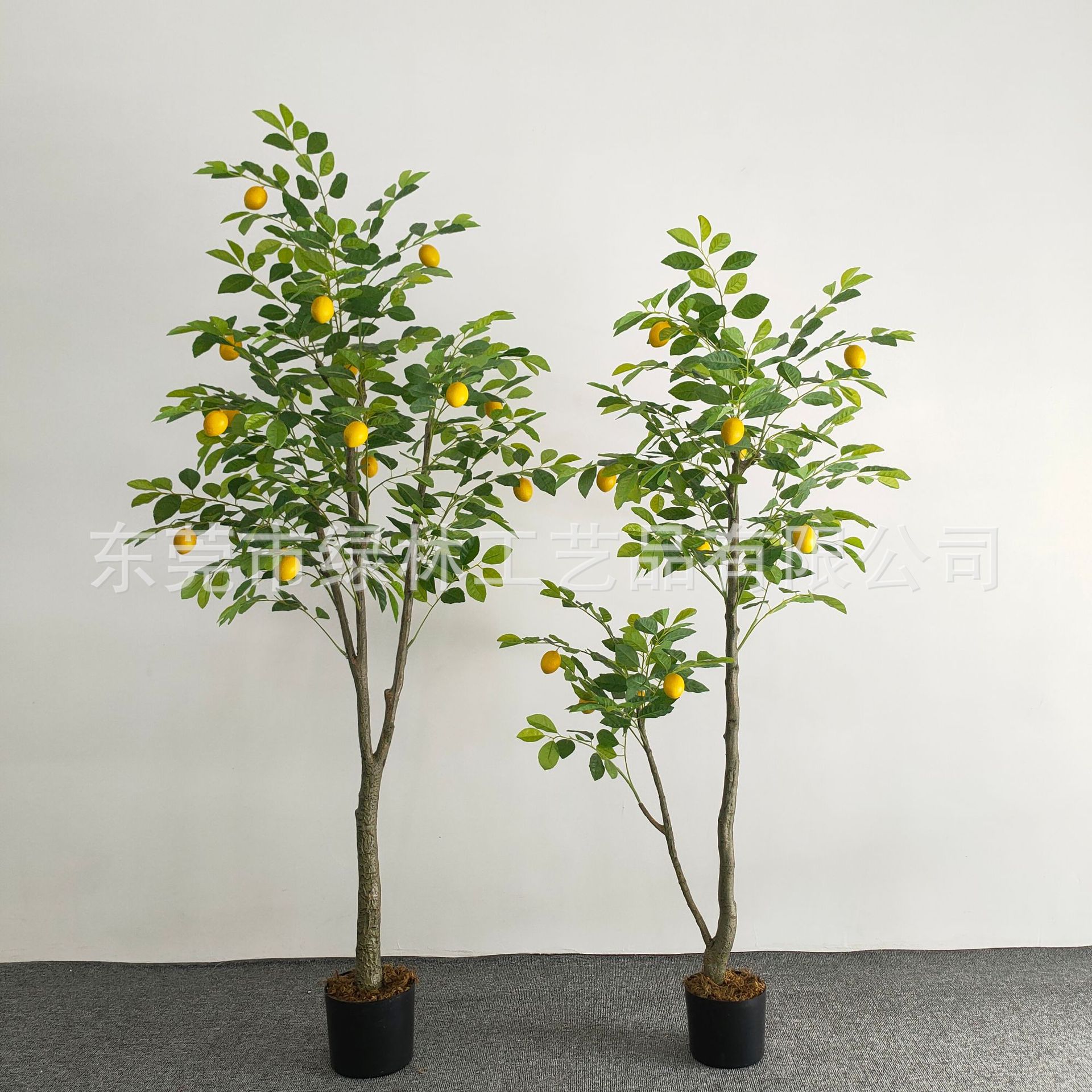 Simulación Lemon Tree potted Home Living Room decoración de interiores simulación planta verde fábrica al por mayor