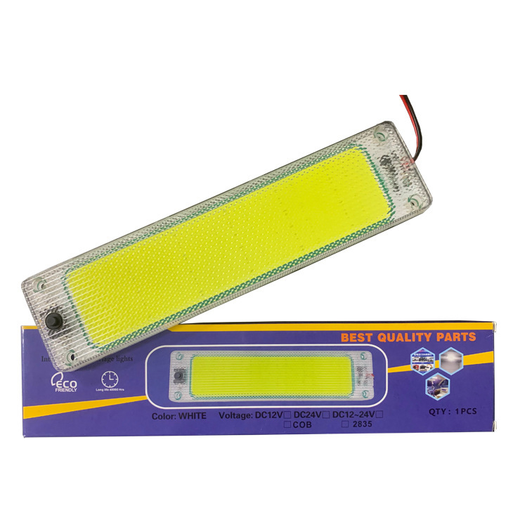 Cross-border dedicated new product LED12-24V wide pressure 2835 car COB truck compartment light rechargeable roof indoor light