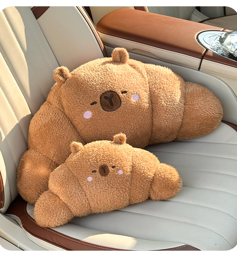 Car Headrest and Waist Support, Universal for All Seasons, Cute Cartoon Car Neck Pillow, New Car Decorative Pillow