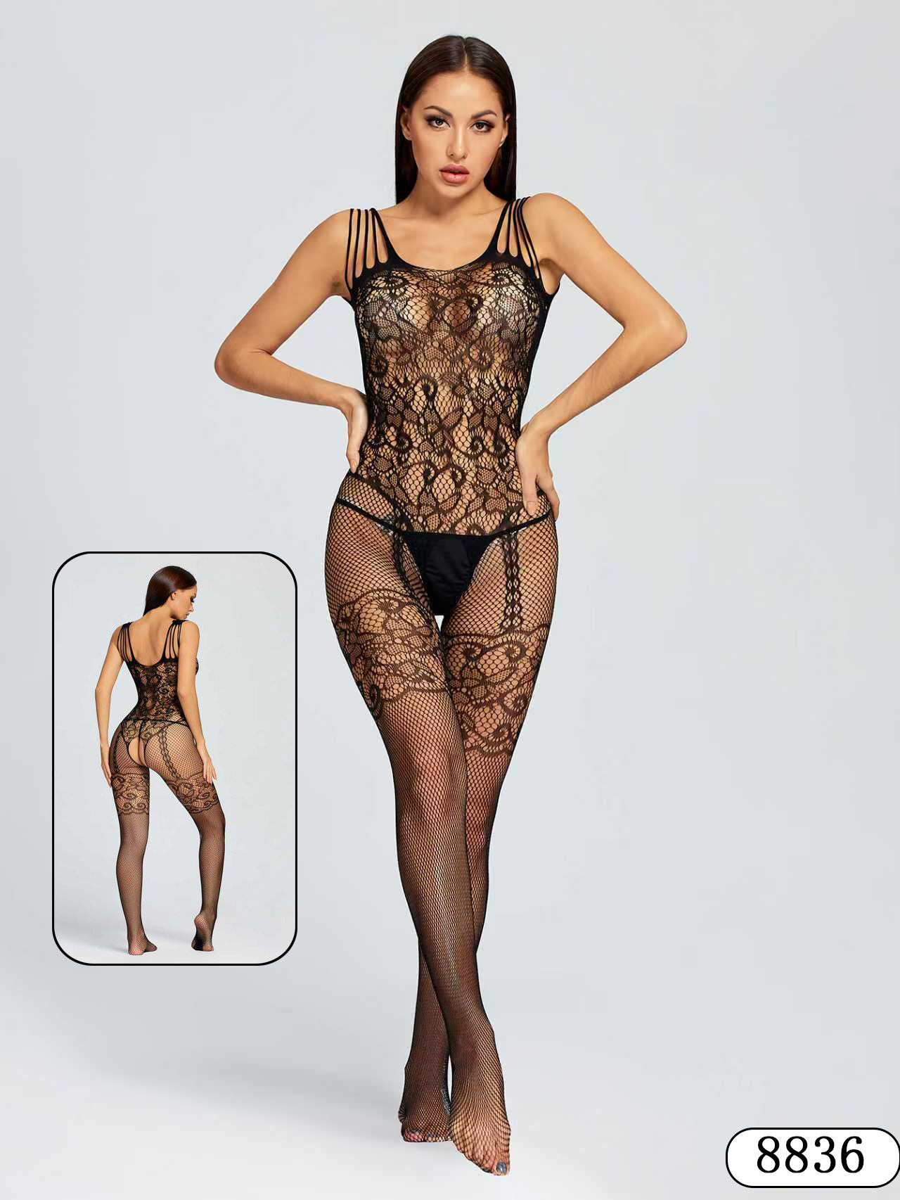 Benzy transfronterizo uniformes de Navidad sexy pijamas seducción erótica abierto en la perspectiva de la red de medias accesorios gran túnica