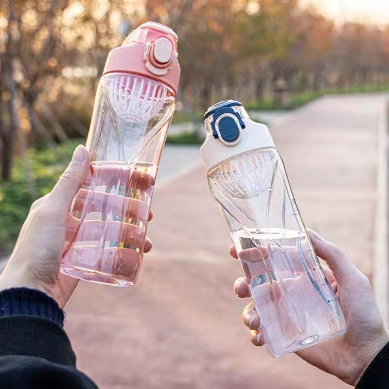 Tianyi nueva taza de agua para niños 580ml cubierta elástica bebida directa taza de agua de plástico estudiante taza portátil taza de agua deportes al aire libre