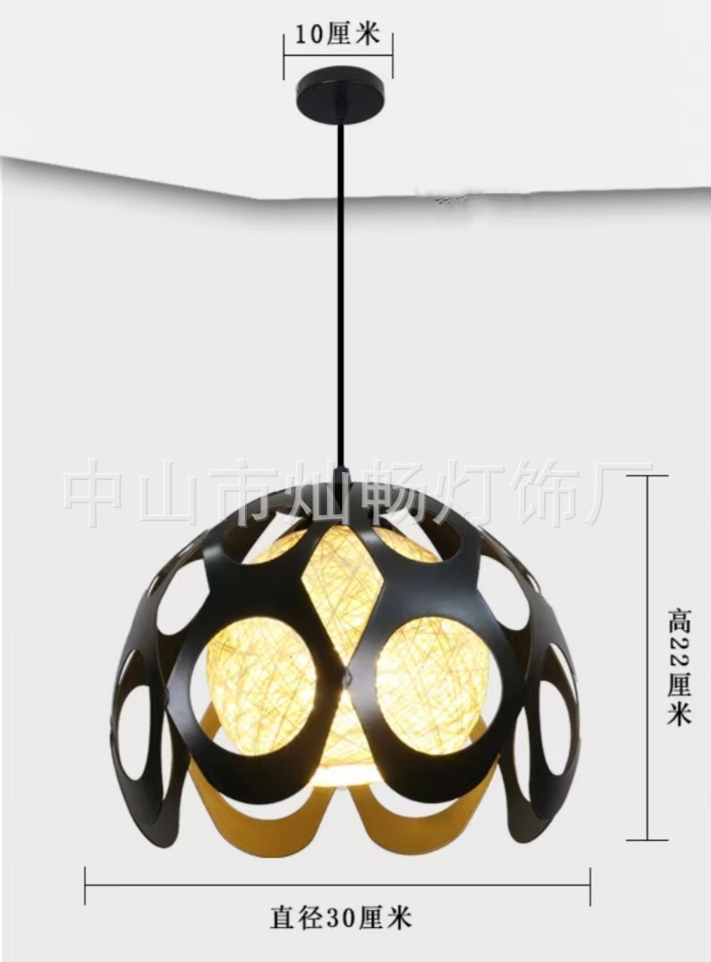 Estilo industrial nórdico personalidad creativa simple restaurante moderno Hotpot Bar Bar Barbería Landelier de cabeza única